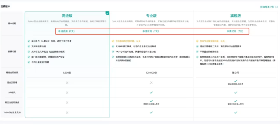 腾讯电子签企业版