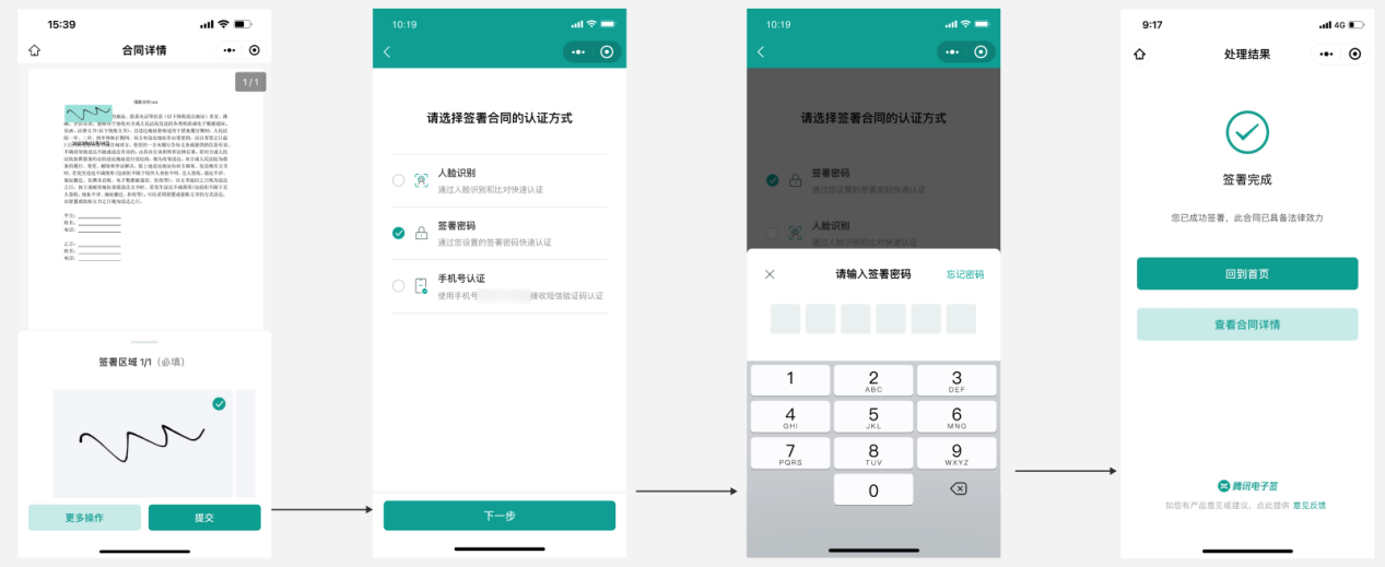 电子合同签署 \